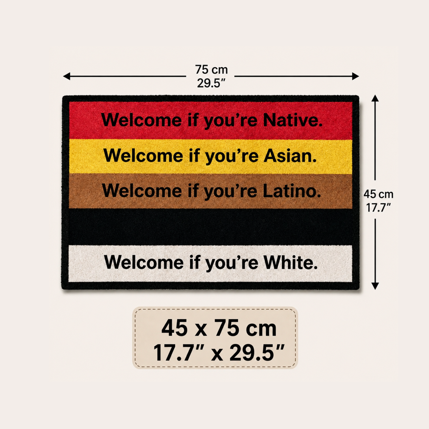 "Welcome If You're" Mat