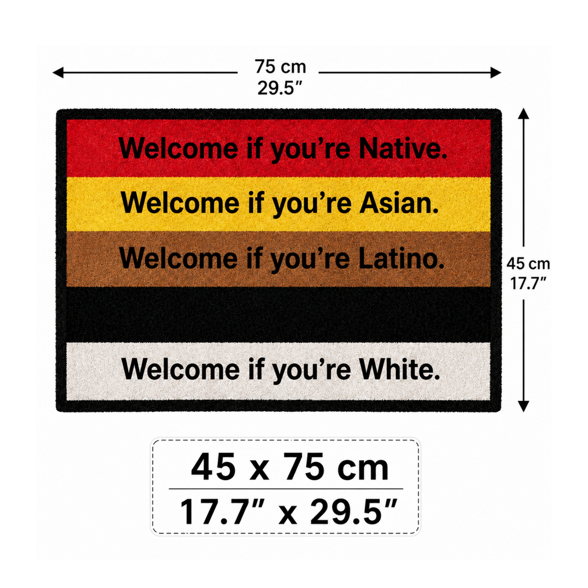 "Welcome If You're" Moodline Mat
