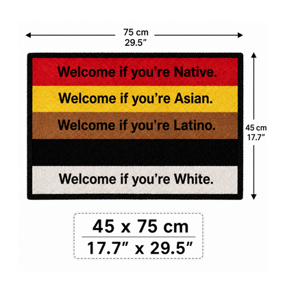 "Welcome If You're" Moodline Mat